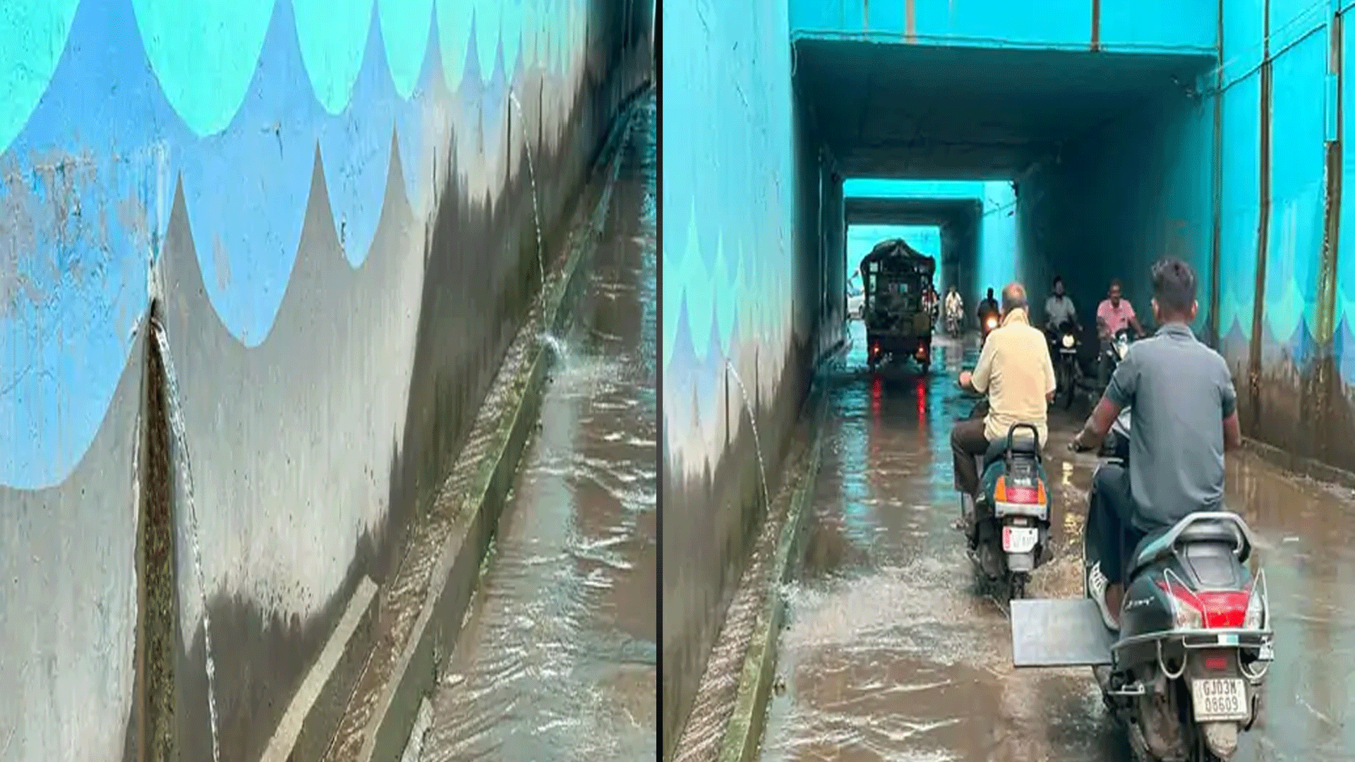 પ્રજાના પૈસા પાણીમાં ગયા: રાજકોટમાં અંડરબ્રિજના સમારકામ માટે 55 લાખ ખર્ચ કર્યો, છતાં ખાબોચિયા ભરાયાં 1 thenewsdk.in
