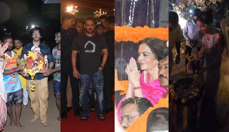 Ganpati Visarjan: અનન્યા પાંડેથી લઈને અંબાણી પરિવાર સુધી...સેલિબ્રિટીઝે આ રીતે ગણપતિ બપ્પાને આપી વિદાય 1 thenewsdk.in