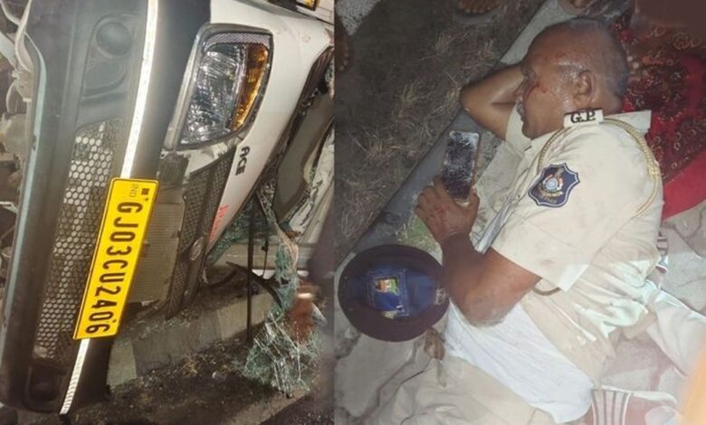 Accident : બાવળા-બગોદરા રોડ પર ગમખ્વાર અકસ્માત: બગોદરા પોલીસ સ્ટેશનના ASIનું ઘટનાસ્થળે જ મોત 1 thenewsdk.in