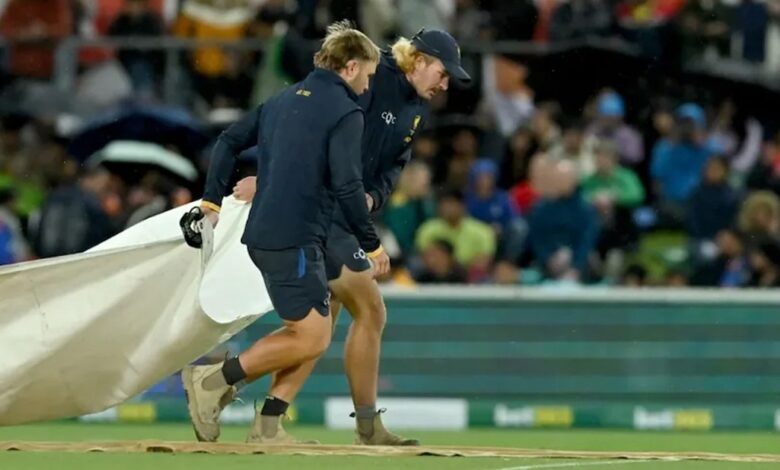 IND vs AUS 1st T20 : કેનબેરા T20 વરસાદને કારણે ધોવાઈ, ફક્ત 58 બોલ રમાયા... 1 thenewsdk.in